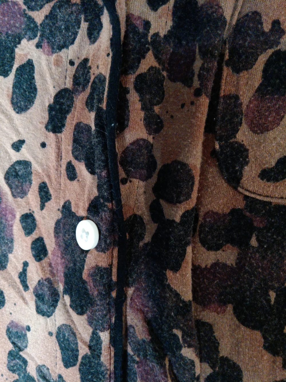 Stars Above Leopard-Print Pajama Short Set in Brown and Black